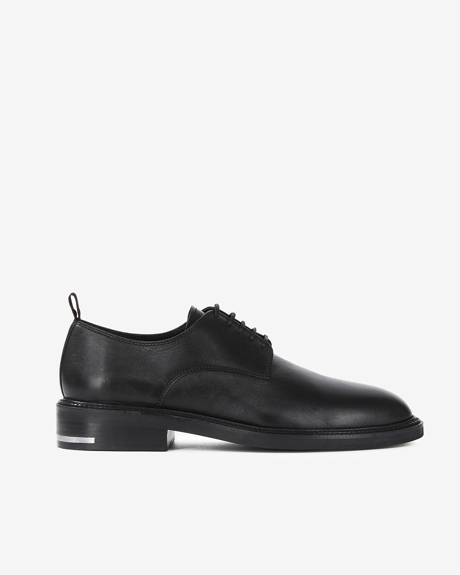 Chaussures à lacets en cuir noires
