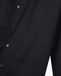 Chemise col tailleur marine