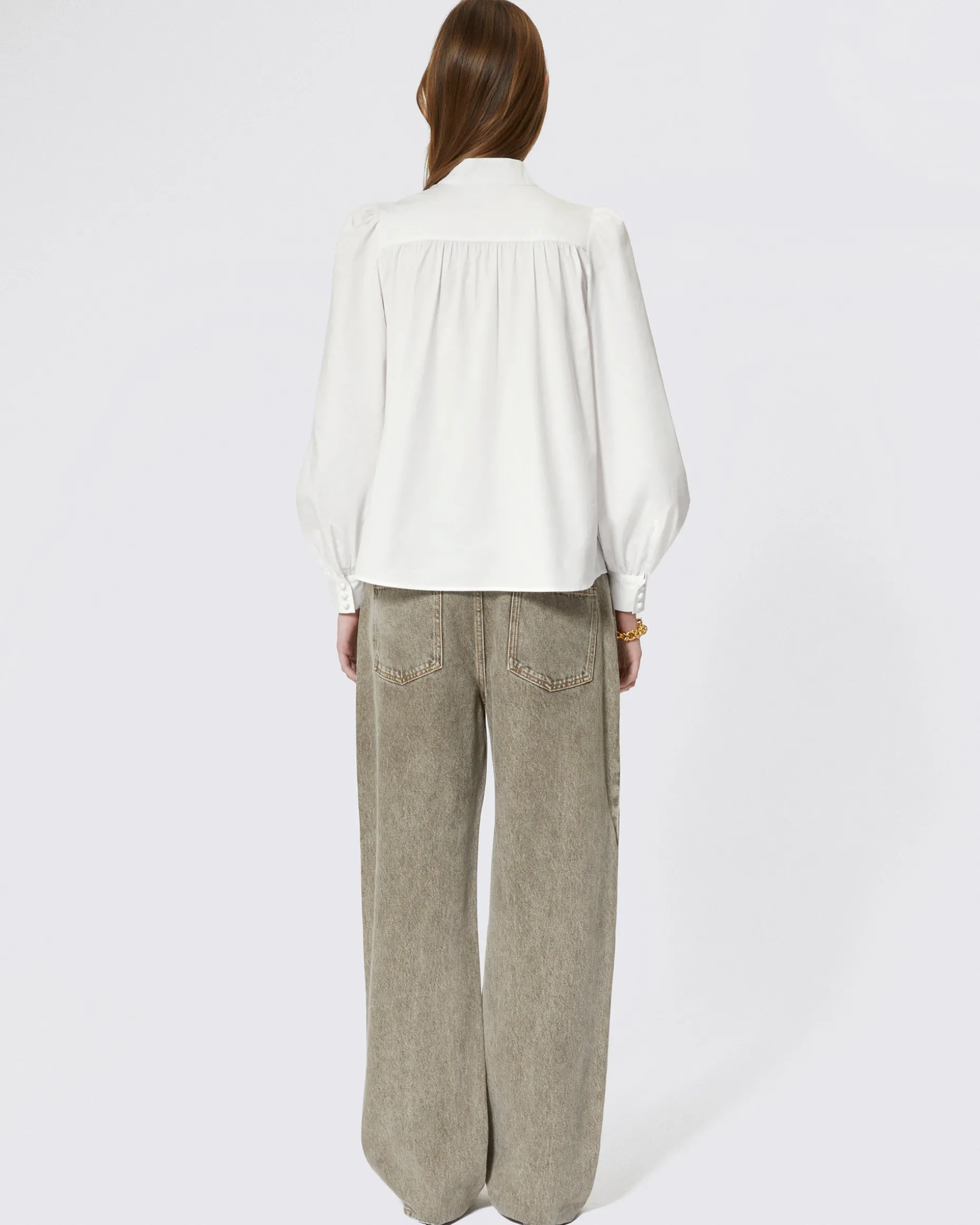 Chemise en coton blanche