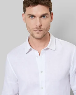 Chemise en lin blanche