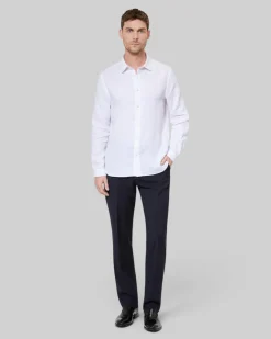 Chemise en lin blanche