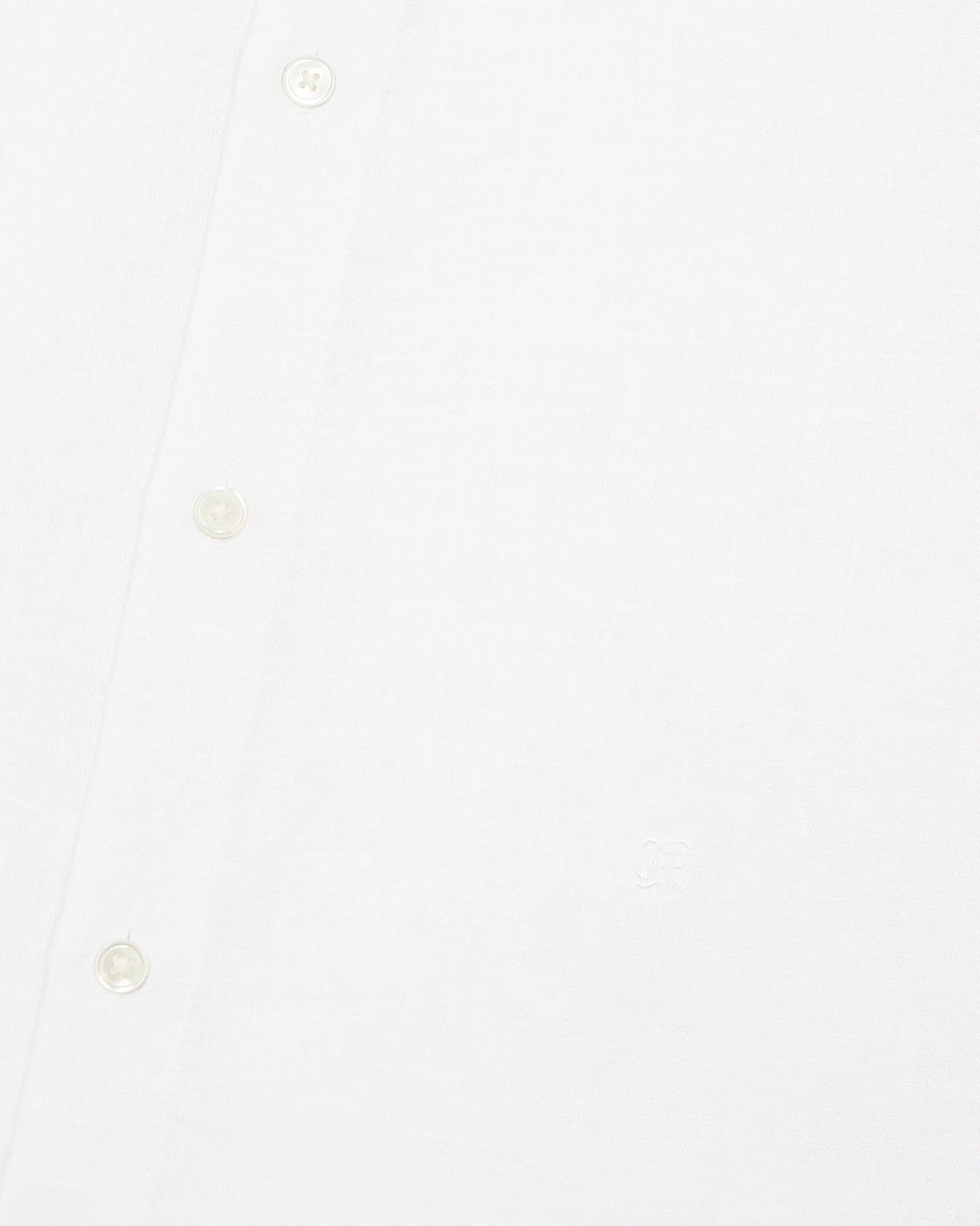Chemise en lin blanche