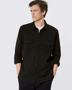 Chemise en milano noire