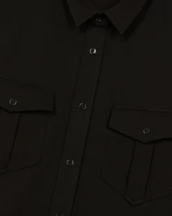 Chemise en milano noire