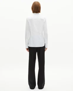 Chemise en popeline blanche