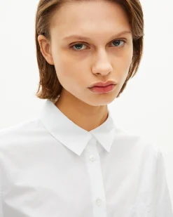 Chemise en popeline blanche