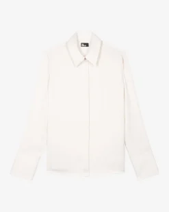 Chemise en satin écrue
