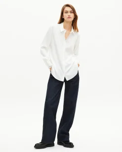 Chemise en soie écrue
