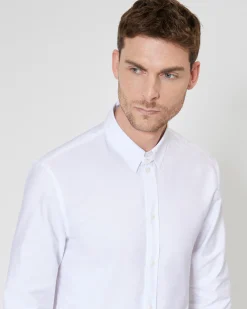 Chemise formelle avec bride blanche