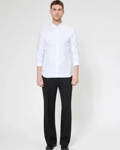Chemise formelle avec bride blanche