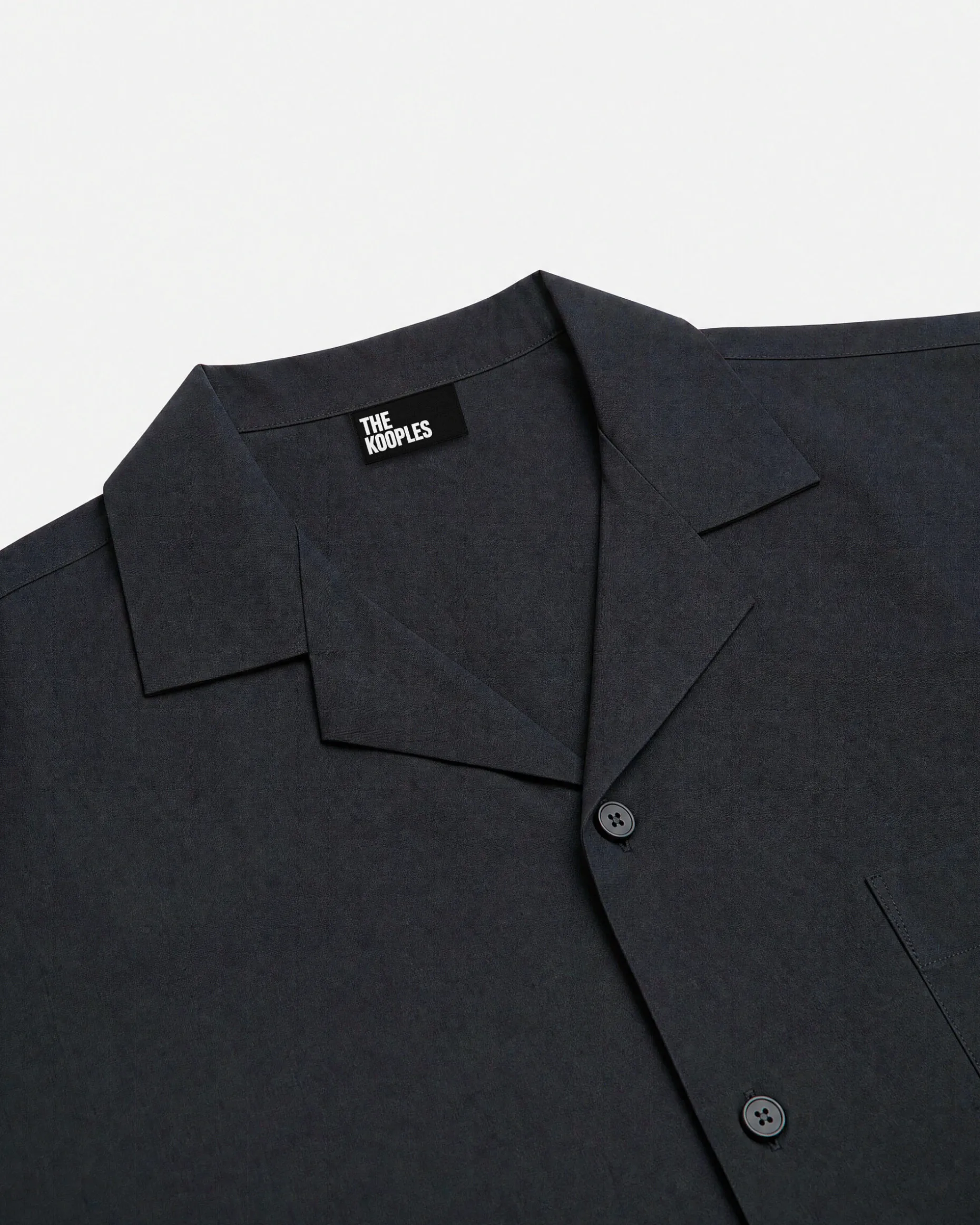 Chemise manches courtes unie marine