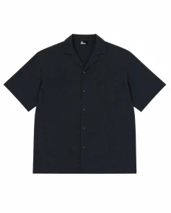 Chemise manches courtes unie marine