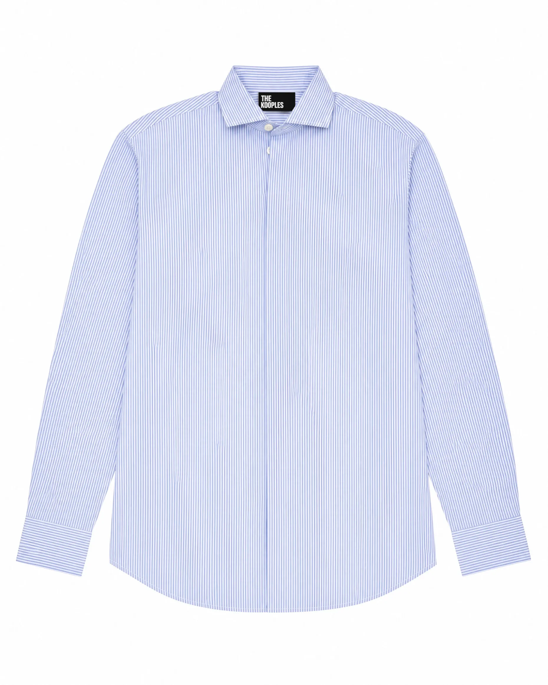 Chemise à rayures bleue