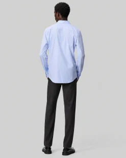Chemise à rayures bleue