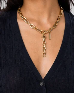 Collier chaîne dorée