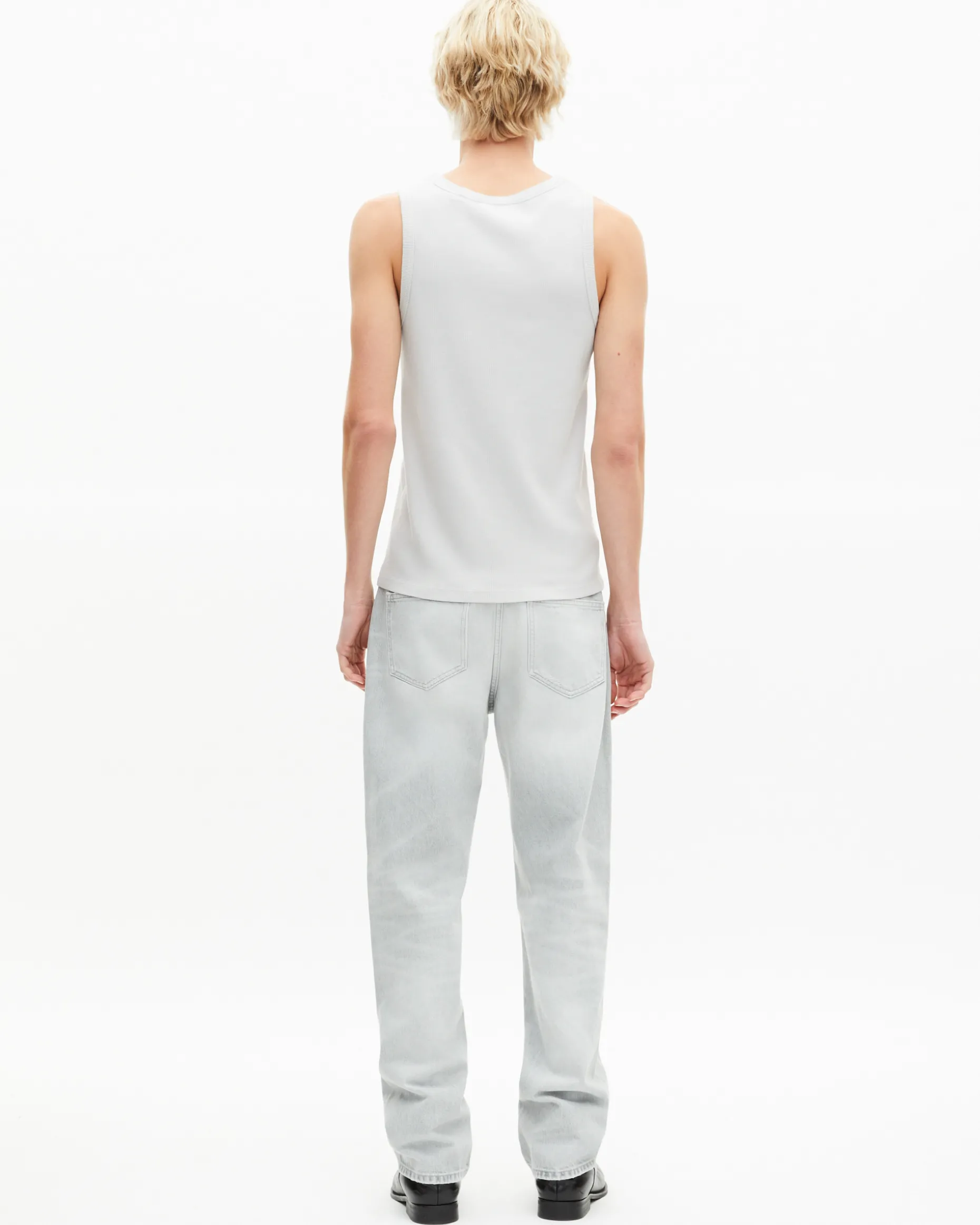 Débardeur avec broderie blason gris