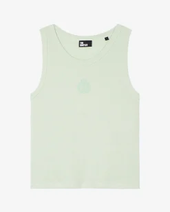 Débardeur en coton avec blason vert