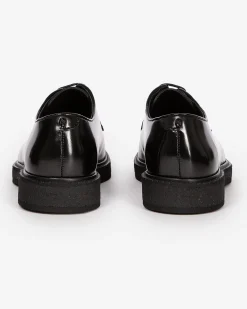 Derbies avec oeillets en cuir noires
