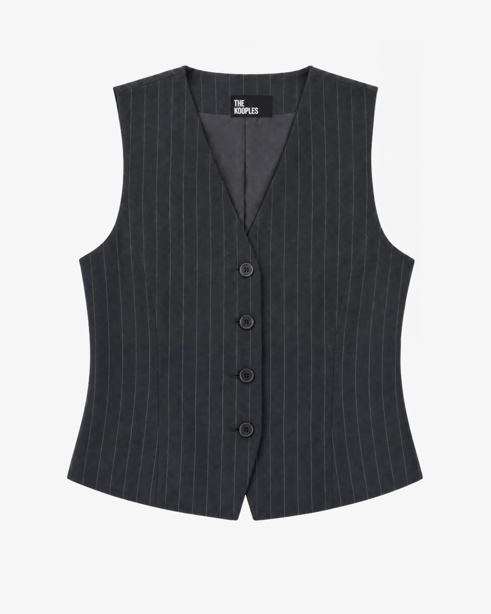 Gilet de costume en laine marine