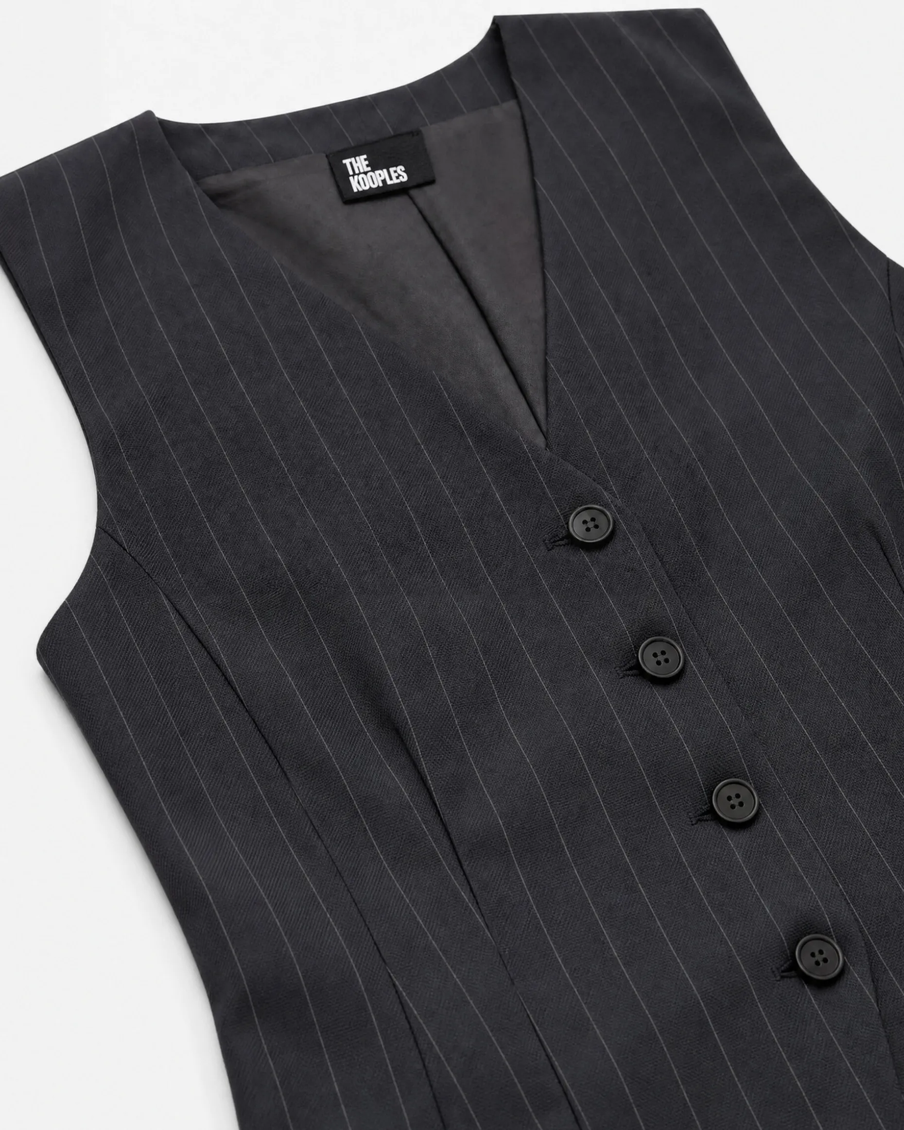 Gilet de costume en laine marine