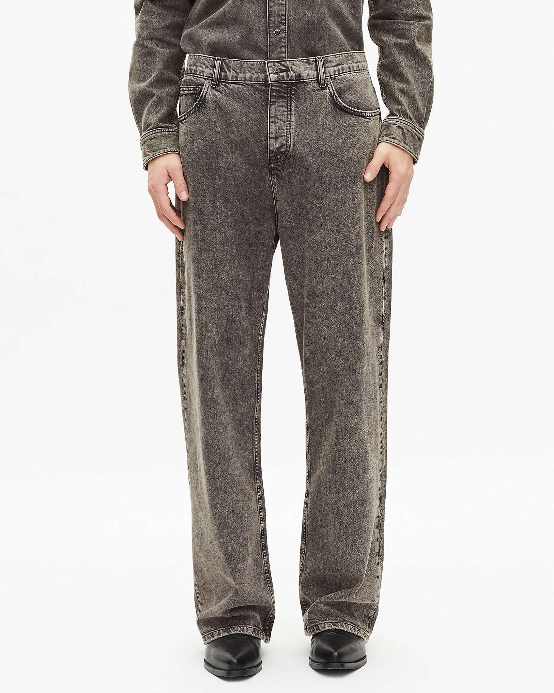Jean baggy gris
