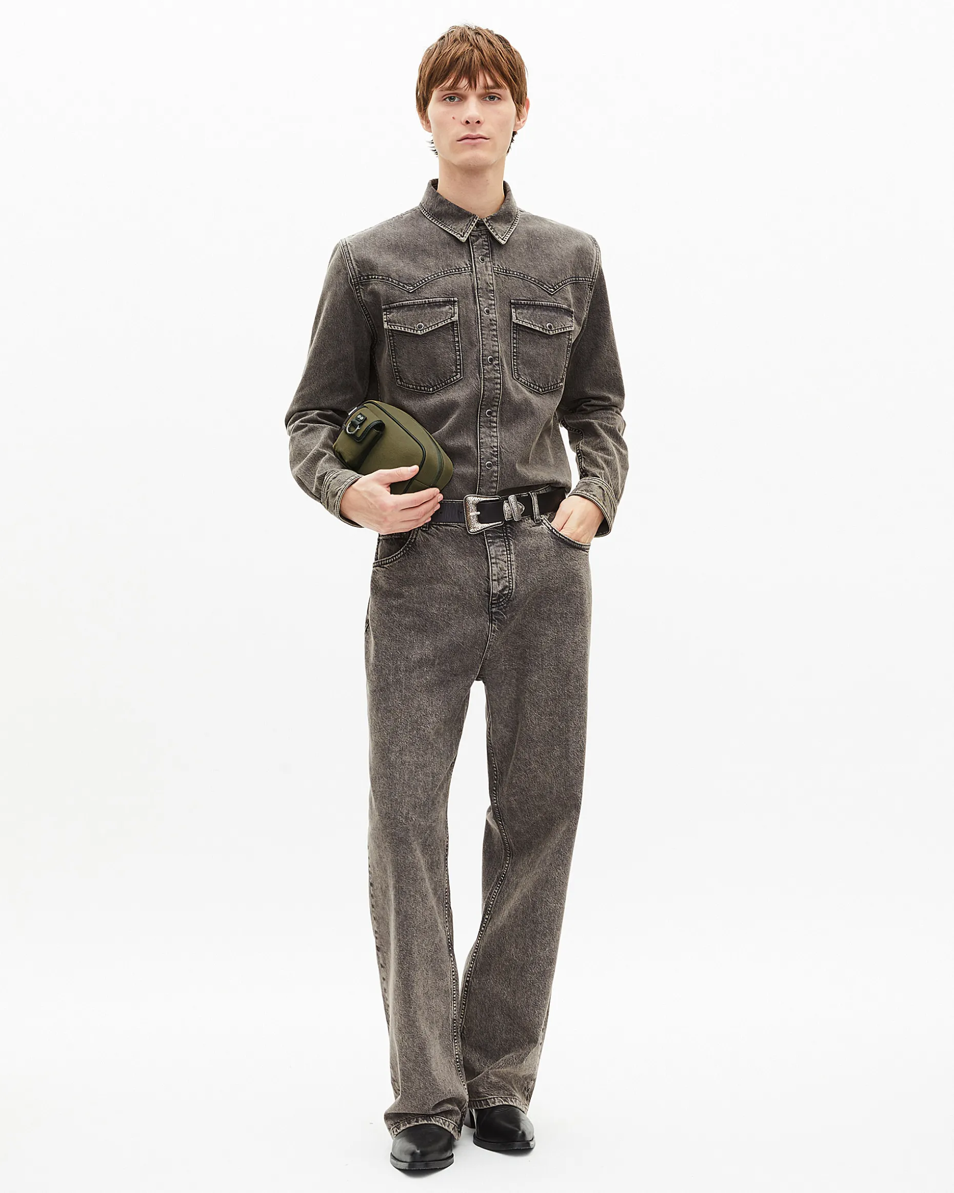 Jean baggy gris