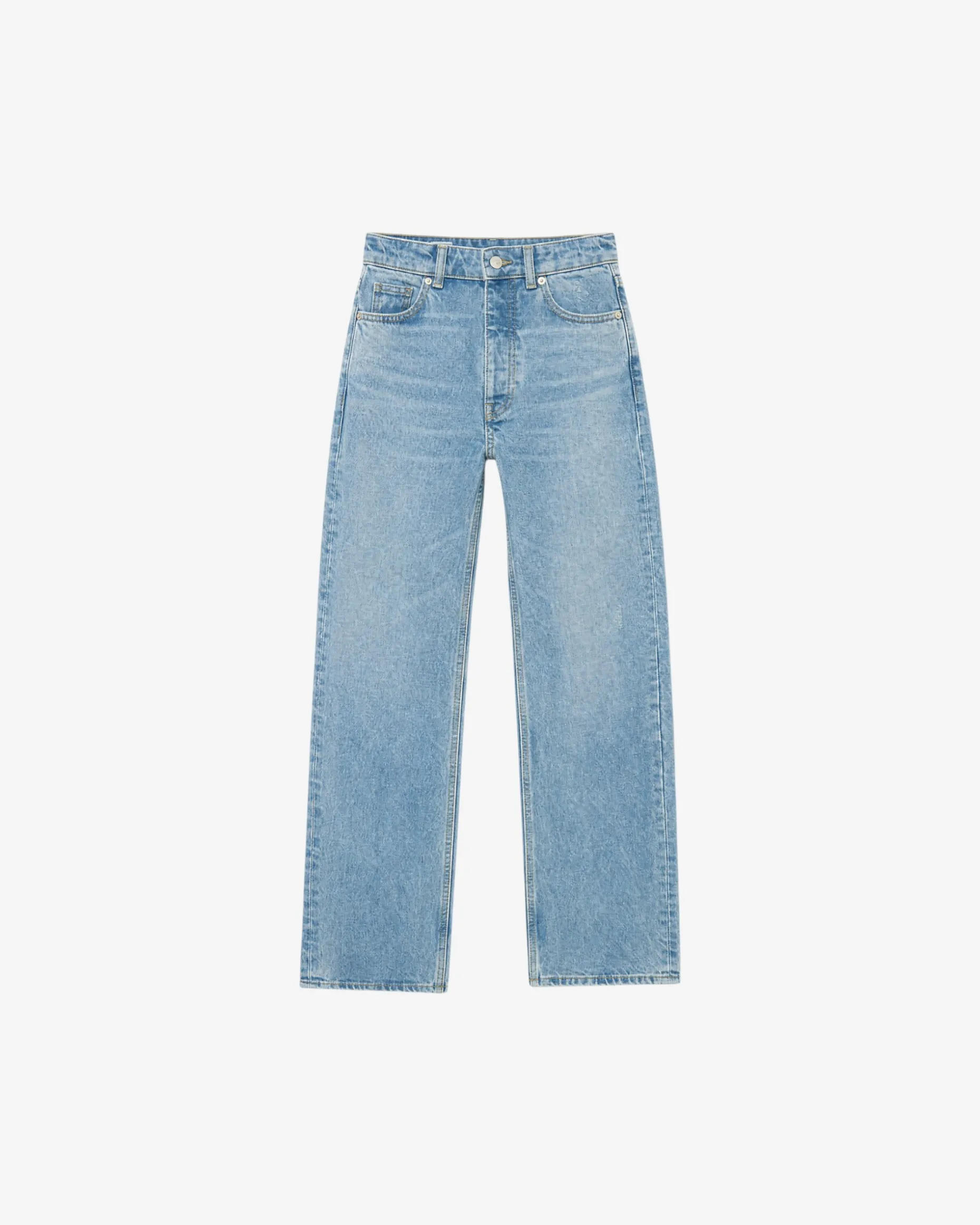 Jean droit bleu clair