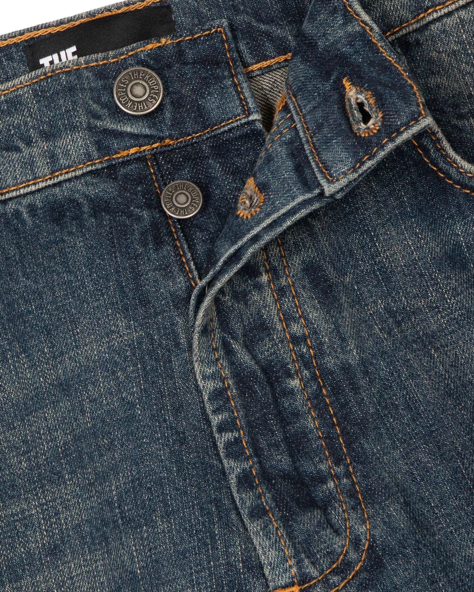 Jean droit bleu gris