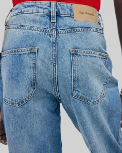 Jean large bleu