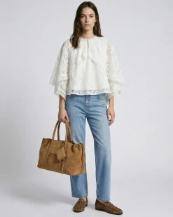 Jean large bleu