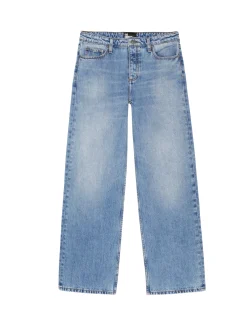 Jean large bleu