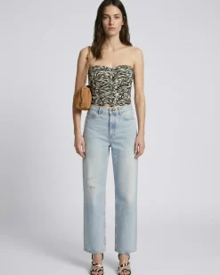 Jean large bleu clair