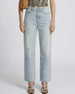 Jean large bleu clair