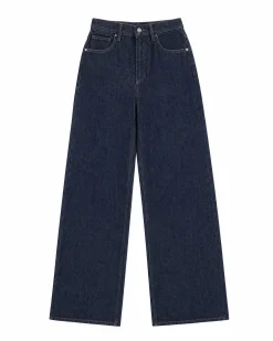 Jean large bleu foncé