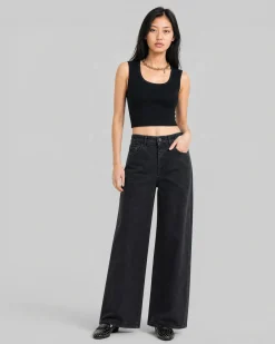Jean large noir