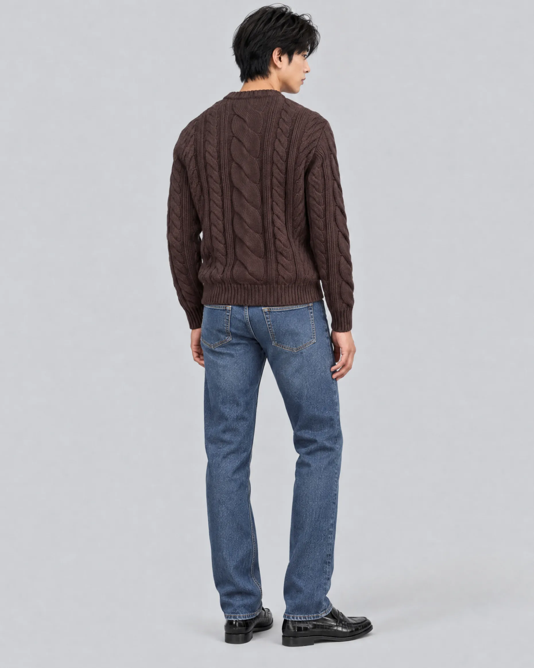 Jean slim délavage bleu moyen