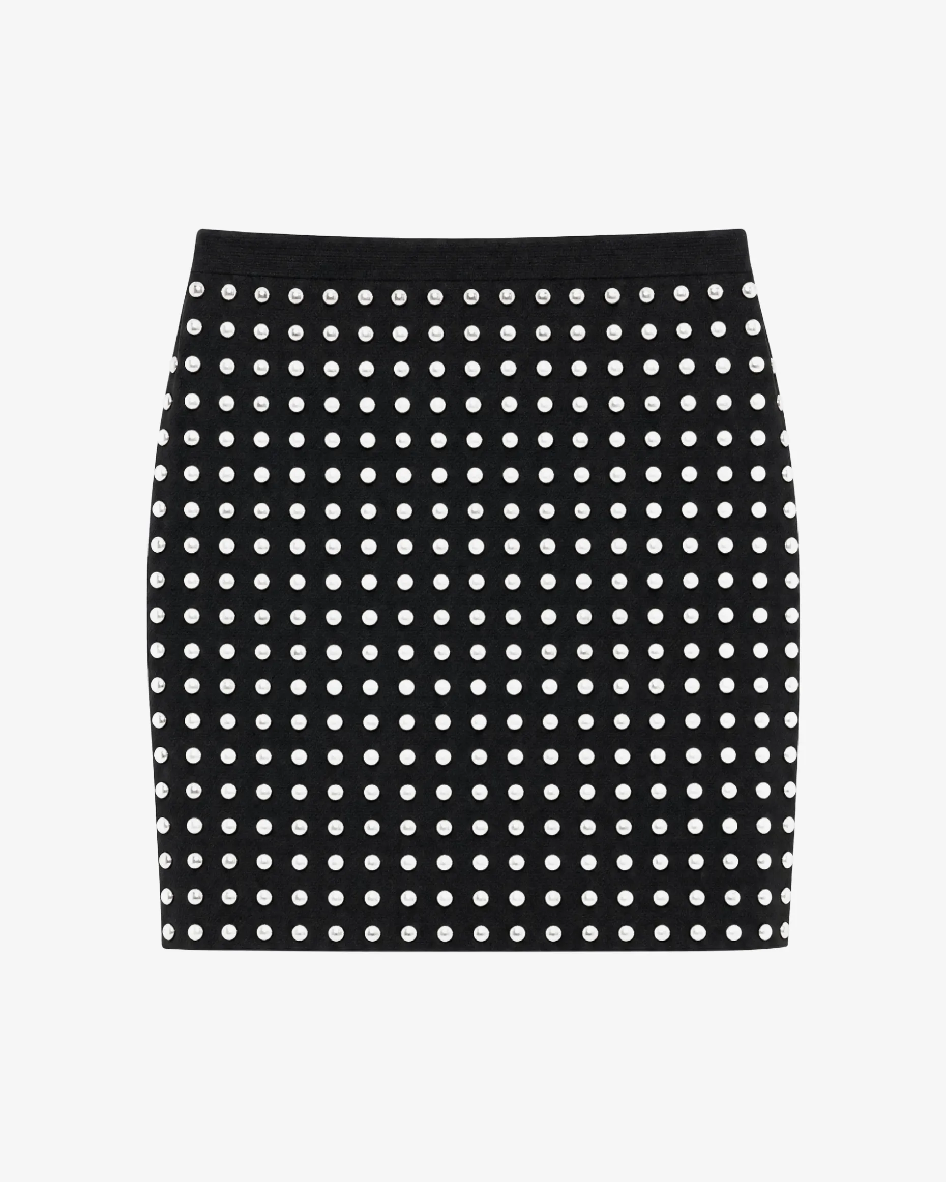 Jupe courte avec clous noire