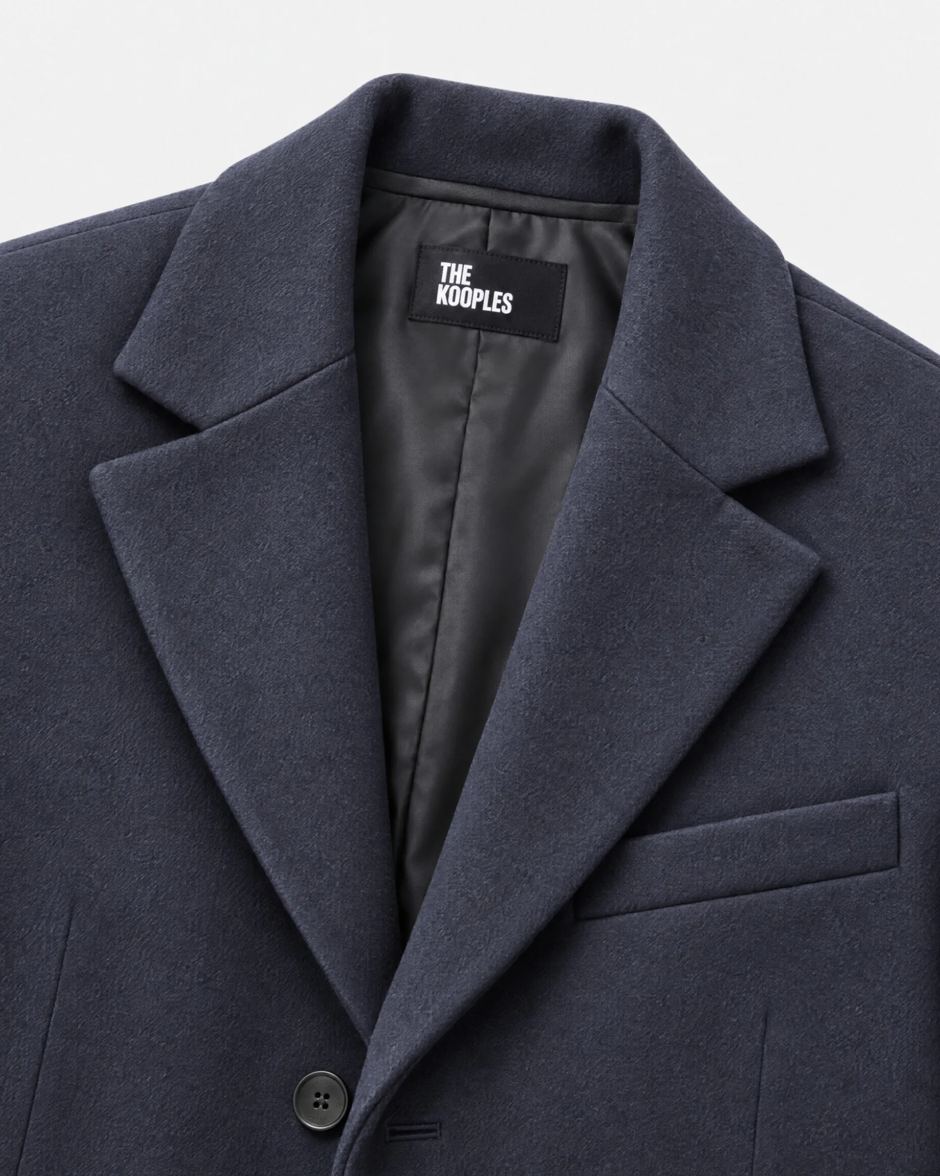 Manteau col cranté marine