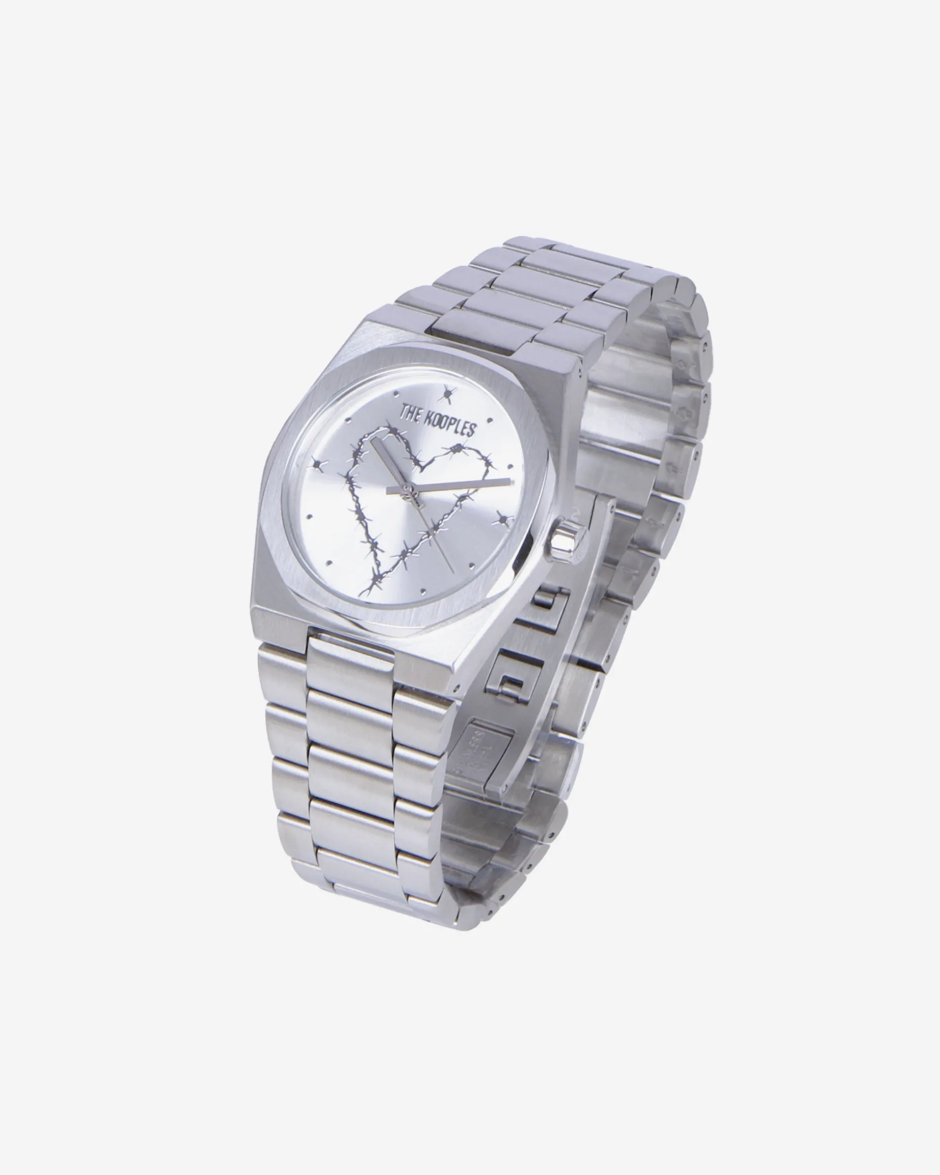 Montre avec coeur argentée