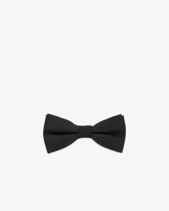 Nœud papillon en soie noir