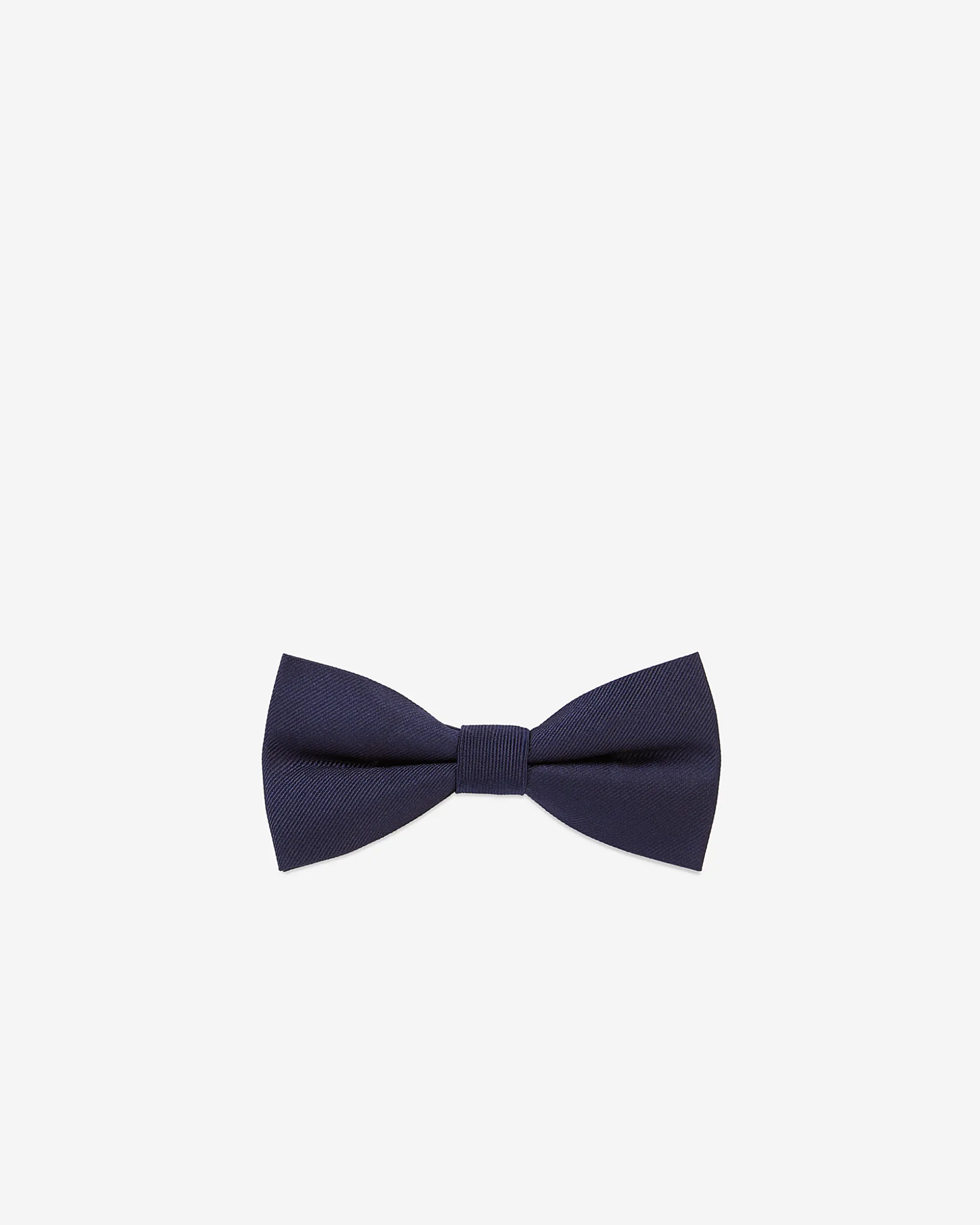 Nœud papillon en soie noir bleu marine