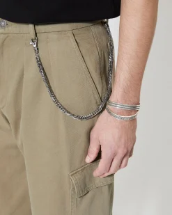 Pantalon cargo beige
