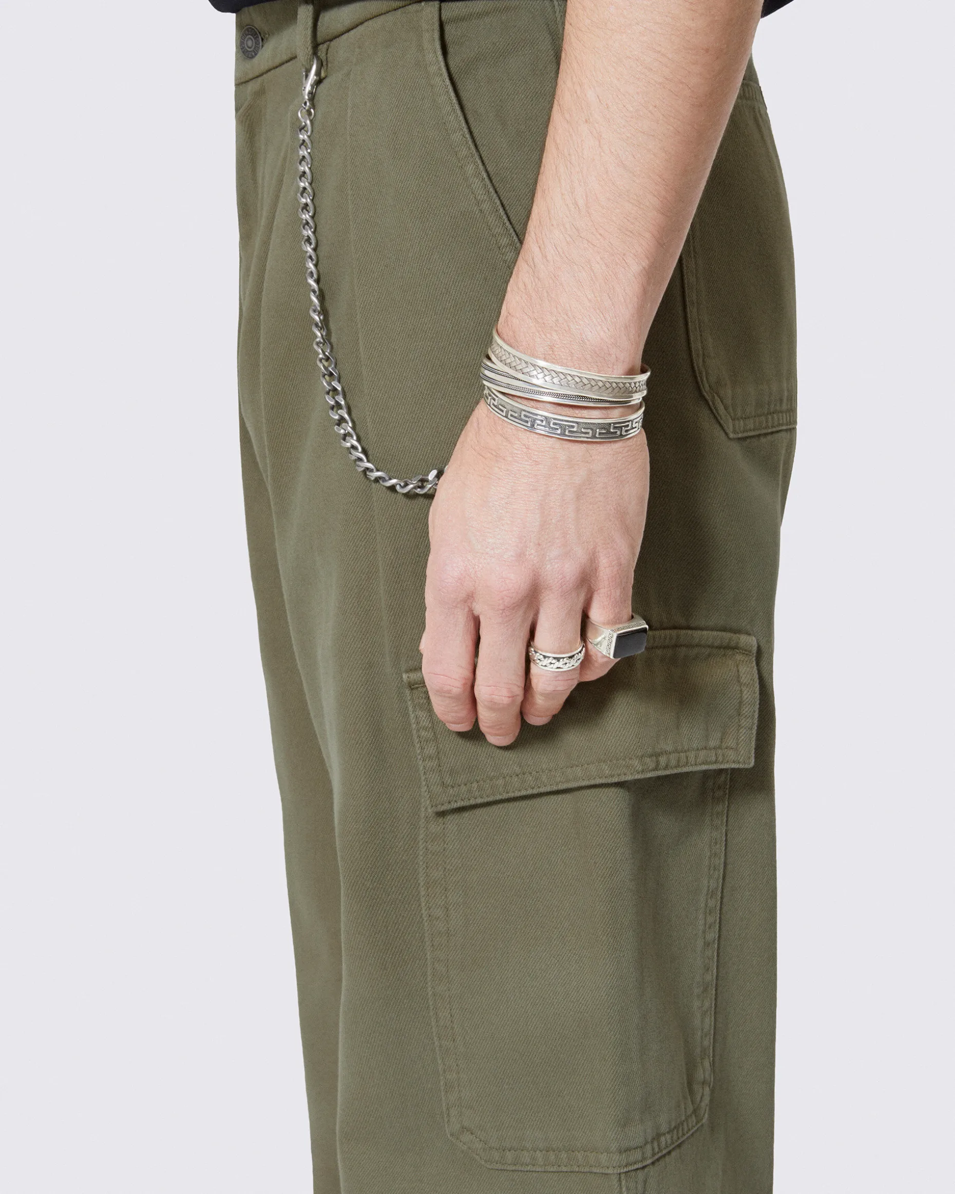 Pantalon cargo kaki