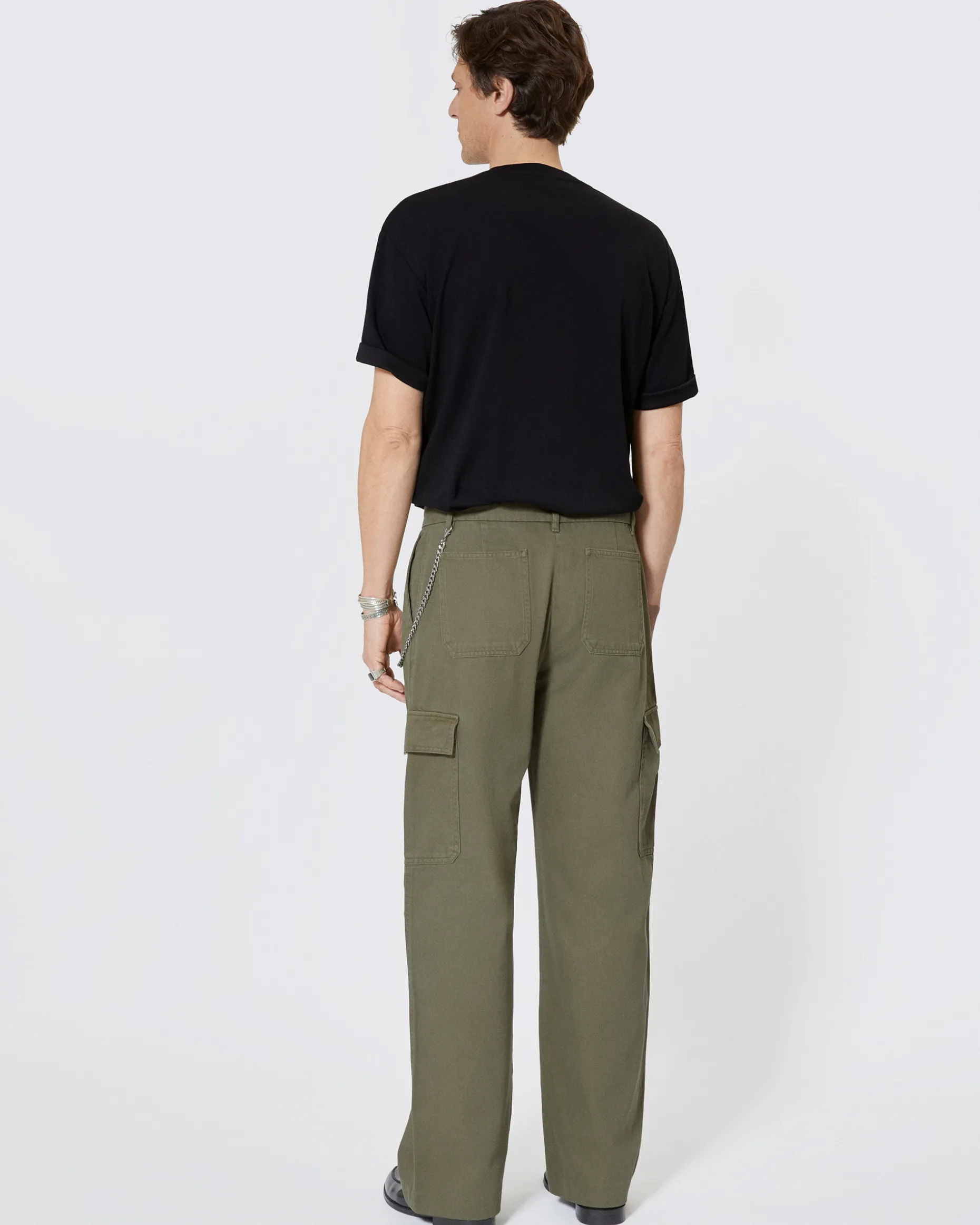 Pantalon cargo kaki