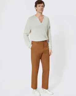 Pantalon chino bronze