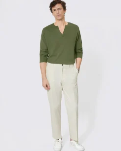 Pantalon chino écru