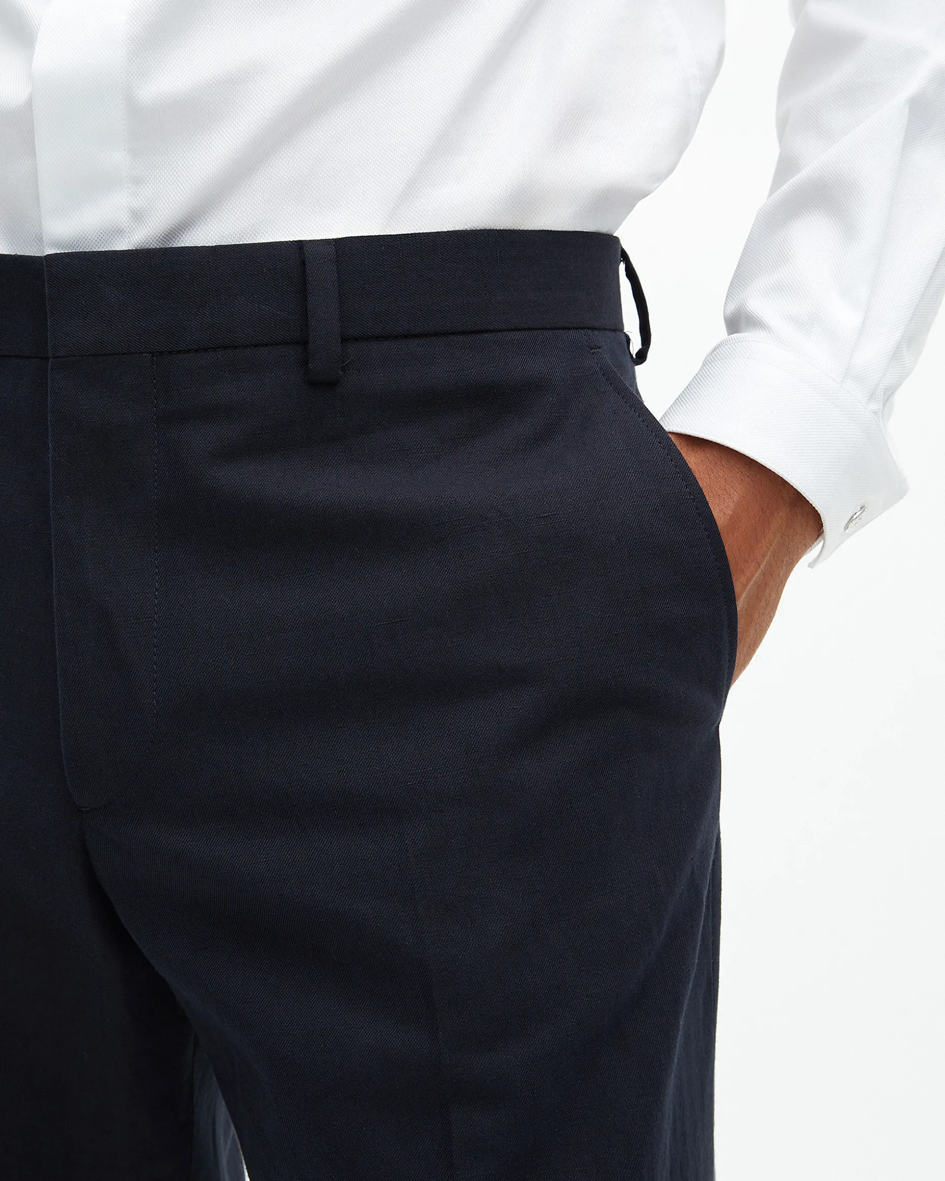 Pantalon de costume droit bleu marine