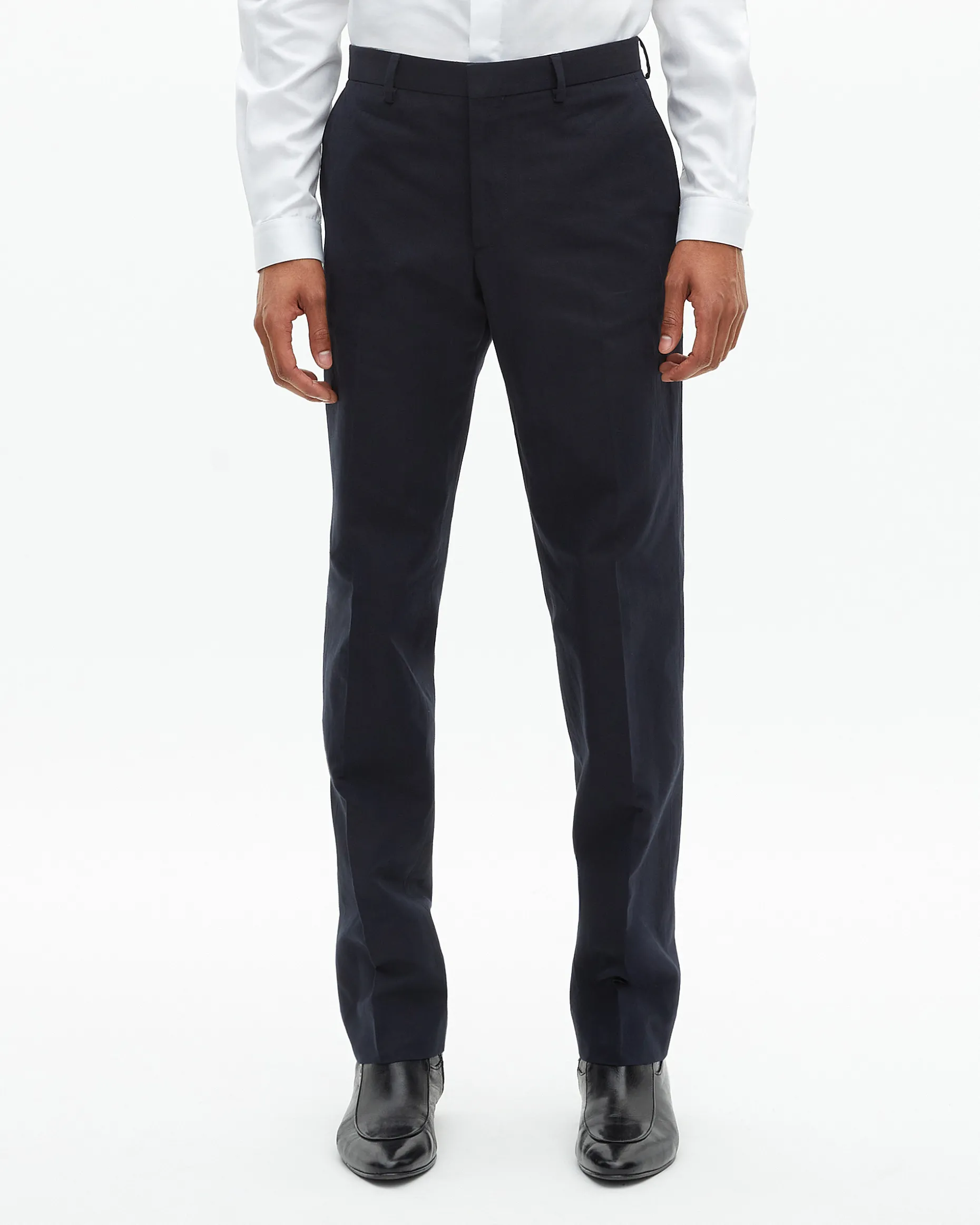 Pantalon de costume droit bleu marine