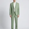 Pantalon de costume droit vert