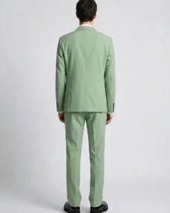 Pantalon de costume droit vert